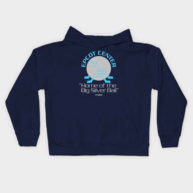 Home of the Big Silver Ball Kids Hoodie by RetroWDW